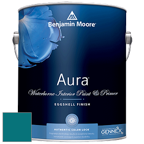 Benjamin Moore Aura 524 Waterborne Interior Eggshell Finish краска цвет RAL 5021 
