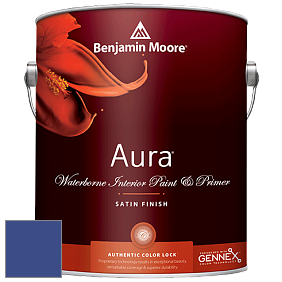 Benjamin Moore Aura 526 Waterborne Interior Satin Finish покрытие цвет NCS S 4055-R70B 