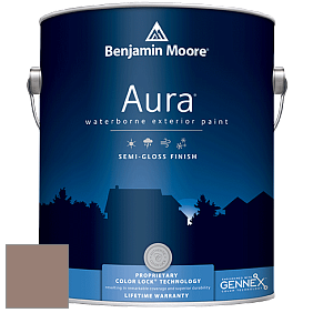 Benjamin Moore Aura 632 Waterborne Exterior Semi-Gloss Finish краска цвет 2106-40 Cougar Brown