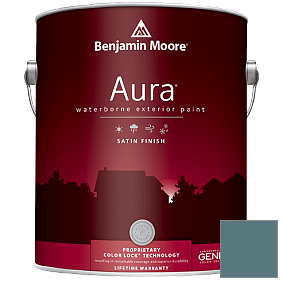 Краска Aura Waterborne Exterior Satin Finish (631) цвет 720 Bella Blue