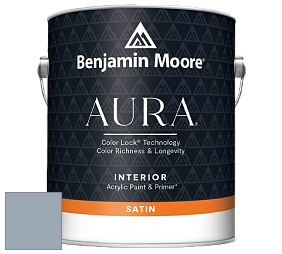 Benjamin Moore Aura 526 Waterborne Interior Satin Finish покрытие цвет NCS S 3010-R80B 