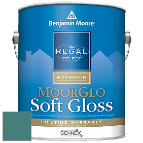 Benjamin Moore W096 Regal Select Exterior Paint-Moor GloSoft Gloss Finish краска цвет 2049-30 Teal Ocean