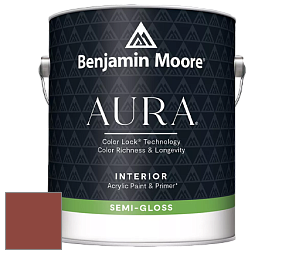 Benjamin Moore Aura 528 Waterborne Interior Semi-gloss Finish краска цвет 2088-10 Red Oxide