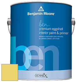 Benjamin Moore Ben W626 Premium Interior Latex Eggshell краска цвет 2024-40 Yellow Finch