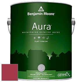 Benjamin Moore Aura 629 Waterborne Exterior Flat Finish краска цвет 2086-10 Exotic Red