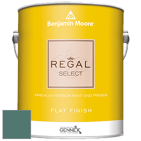 Benjamin Moore 547 Regal Select Waterborne Interior Flat Finish краска цвет 2050-30 Newport Green