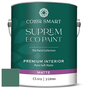 COLOR SMART CS 619 SUPREM ECO PAINT матовая краска цвет 643 Steamed Spinach
