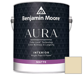 Краска Benjamin Moore Aura Interior Paint - Matte (522) цвет 380 Stanhope Yellow