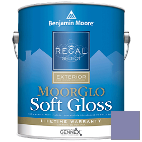 Краска Regal Select Exterior Paint-Moor GloSoft Gloss Finish (W096) цвет 1406 Purple Heart