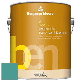 Benjamin Moore Ben W625 Premium Interior Latex Flat краска цвет 671 Soft Spruce