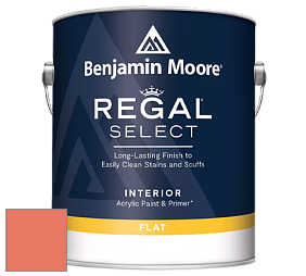 Benjamin Moore 547 Regal Select Waterborne Interior Flat Finish краска цвет 020 Fresno