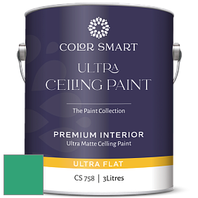 COLOR SMART CS 758 ULTRA CEILING PAINT ультраматовая краска цвет 2042-30 Hummingbird Green