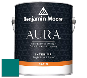 Benjamin Moore Aura 526 Waterborne Interior Satin Finish покрытие цвет NCS S 4050-B50G 
