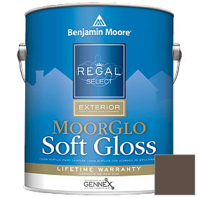 Краска Regal Select Exterior Paint-Moor GloSoft Gloss Finish (W096) цвет 2108-10 Ferret Brown