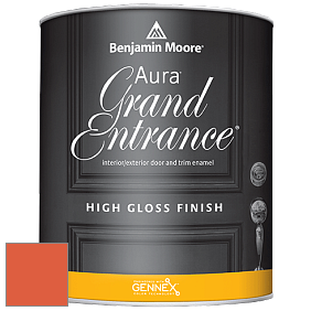 Benjamin Moore Aura 148 Grand Entrance High Gloss эмаль цвет 2014-20 Rumba Orange