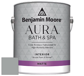 Benjamin Moore Aura 532 Bath & Spa Waterborne Interior Paint Matte Finish краска цвет NCS S 3502-G 