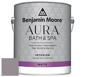 Benjamin Moore Aura 532 Bath & Spa Waterborne Interior Paint Matte Finish краска цвет 1454 Sleepy Hollow