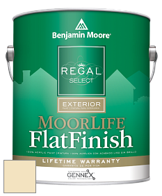 Benjamin Moore W105 Regal Select Exterior Paint-MoorLife Flat Finish краска цвет 373 Yellow Iris