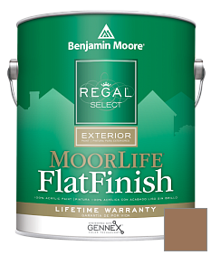 Краска Regal Select Exterior Paint-MoorLife Flat Finish (W105) цвет 1125 Acorn