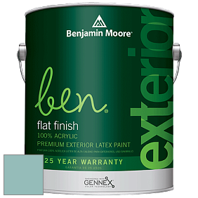 Benjamin Moore Ben 541 Waterborne Exterior Flat Finish краска цвет 676 Spirit in the Sky