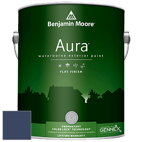 Benjamin Moore Aura 629 Waterborne Exterior Flat Finish краска цвет 2064-10 Bold Blue