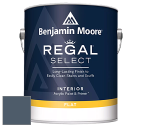 Benjamin Moore 547 Regal Select Waterborne Interior Flat Finish краска цвет HC-155 BM HC-155