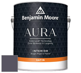 Benjamin Moore Aura 526 Waterborne Interior Satin Finish покрытие цвет 2117-30 Shadow