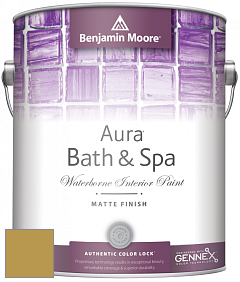 Benjamin Moore Aura 532 Bath & Spa Waterborne Interior Paint Matte Finish краска цвет 2150-30 Savannah Green