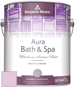 Benjamin Moore Aura 532 Bath & Spa Waterborne Interior Paint Matte Finish краска цвет 2085-60 Pink Petals
