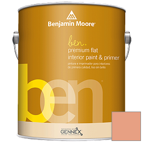 Краска Ben Premium Interior Latex Flat (W625) цвет 068 Succulent Peach