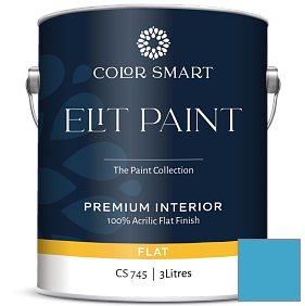 Краска COLOR SMART CS 745 ELIT PAINT глубокоматовая моющаяся краска цвет 2060-40 Toronto Blue