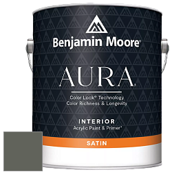 Benjamin Moore Aura 526 Waterborne Interior Satin Finish покрытие цвет NCS S 7005-G50Y 