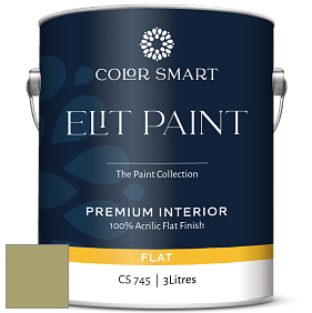 COLOR SMART CS 745 ELIT PAINT глубокоматовая моющаяся краска цвет NCS S 3030-G60Y 