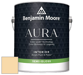 Benjamin Moore Aura 528 Waterborne Interior Semi-gloss Finish краска цвет 170 Traditional Yellow