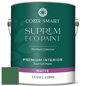 COLOR SMART CS 619 SUPREM ECO PAINT матовая краска цвет 2038-10 Celtic Green