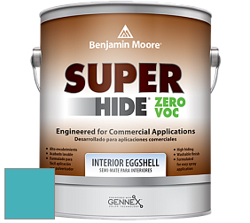 Benjamin Moore 357 Super Hide Zero Voc Interior Eggshell краска цвет 760 Baltimore Sky