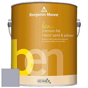Benjamin Moore Ben W625 Premium Interior Latex Flat краска цвет 2118-50 Excalibur Gray