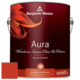 Benjamin Moore Aura 526 Waterborne Interior Satin Finish покрытие цвет RAL 2002 