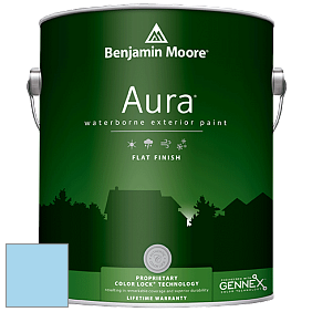 Benjamin Moore Aura 629 Waterborne Exterior Flat Finish краска цвет 2065-60 Caribbean Coast
