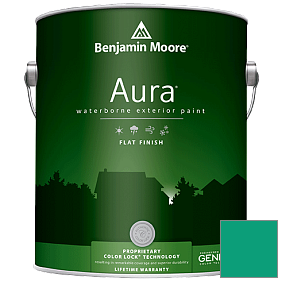 Краска Aura Waterborne Exterior Flat Finish (629) цвет 2046-30 Cayman Lagoon