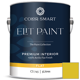 Краска COLOR SMART CS 745 ELIT PAINT глубокоматовая моющаяся краска цвет 2024-30 Citron
