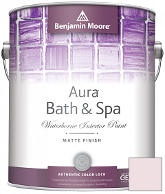 Краска Benjamin Moore Aura Bath & Spa Interior Paint Matte Finish (532) цвет 2082-70 Ballerina Pink
