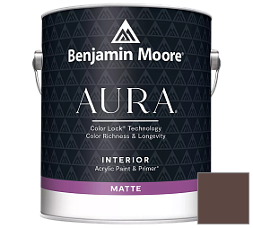 Краска Benjamin Moore Aura Interior Paint - Matte (522) цвет 2113-10 Chocolate Sundae