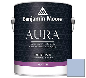 Краска Benjamin Moore Aura Interior Paint - Matte (522) цвет 1418 Oriental Iris
