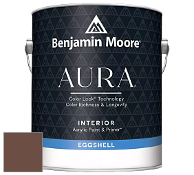 Benjamin Moore Aura 524 Waterborne Interior Eggshell Finish краска цвет 2105-10 Forest Brown
