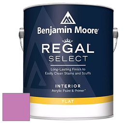 Benjamin Moore 547 Regal Select Waterborne Interior Flat Finish краска цвет 2076-40 Raspberry Mousse