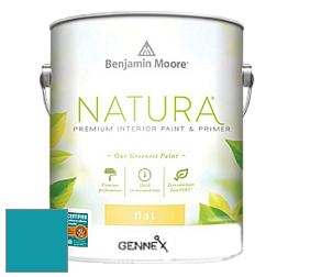 Benjamin Moore 514 Natura Interior Semi-Gloss Finish краска цвет 761 Meridian Blue