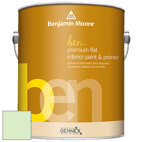 Benjamin Moore Ben W625 Premium Interior Latex Flat краска цвет 2032-60 Citra Lime