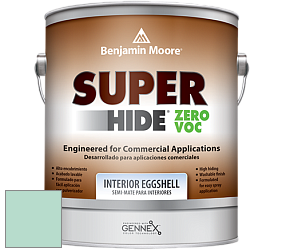 Benjamin Moore 357 Super Hide Zero Voc Interior Eggshell краска цвет 598 Surf 'n Turf