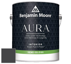 Benjamin Moore Aura 528 Waterborne Interior Semi-gloss Finish краска цвет 2119-10 Space Black
